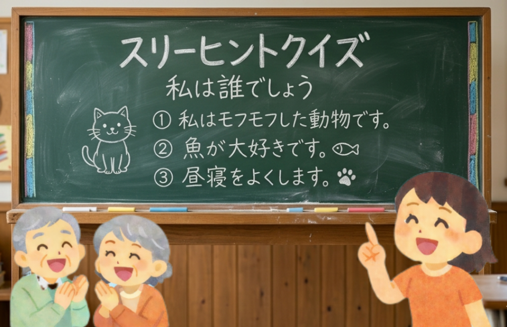 【デイサービス】高齢者向け簡単レク｜春のスリーヒントクイズ「私は誰でしょう」③10問 | 今日レクなにする？